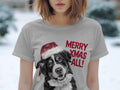 Xmas TShirt Christmas T Shirt Bernese Mountain Dog Santa Hat Dog Lover Gifts Pet Christmas Shirt Holiday Season Merry Xmas TShirt Graphic Tee – Soft Feel · Great Gift For Fans