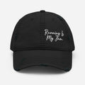 Running is My Jam Distressed Hat Running hat joggers hat Marathon hat Exercise hat Graphic Tee – Easygoing Wear · Top Pick For Any Outfit
