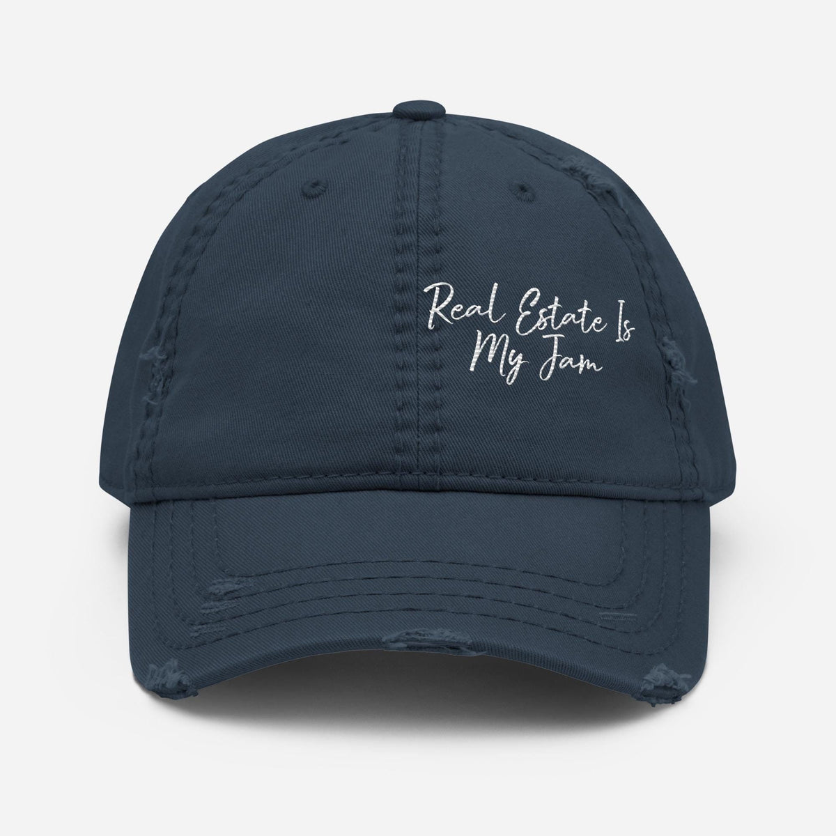 Real Estate is My Jam Distressed Hat gift for realtor hat for landlord Graphic Tee – Everyday Comfort · Perfect For Daily Wear