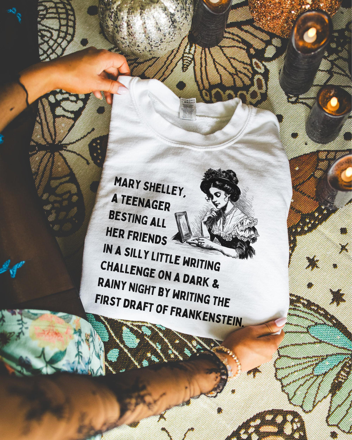 Funny Mary Shelley Sweatshirt for English Major Literature Professor Silly Social Studies Teacher Shirt for Historian Classic Scary Books Sweatshirt – Feel-Good Design · Must-Have Style