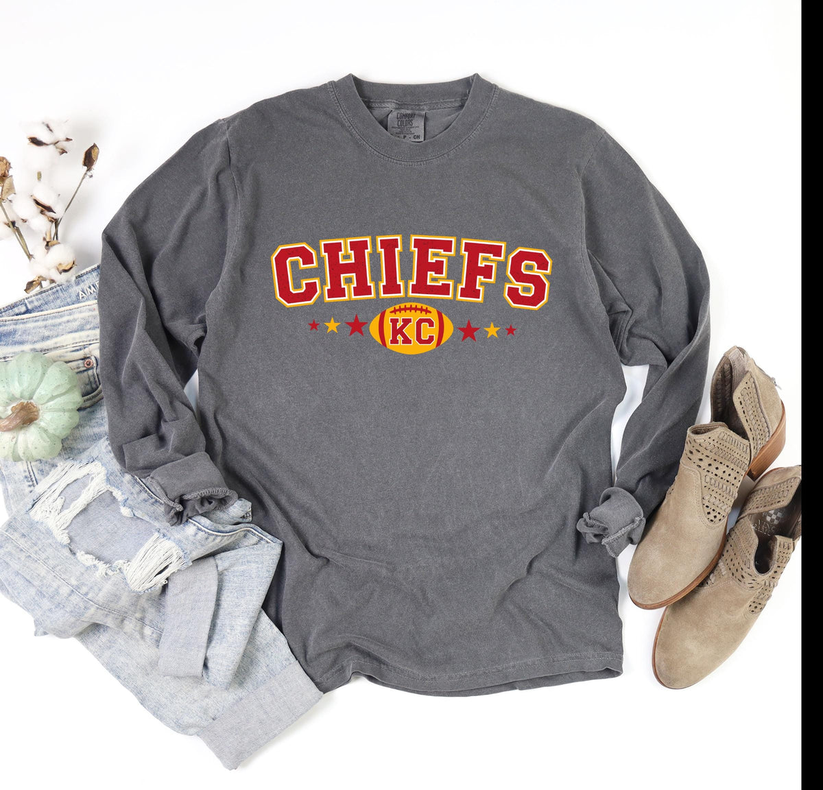 Kansas City Chiefs Retro Long Sleeve Graphic Tee – Premium Graphic · Perfect For Daily Wear