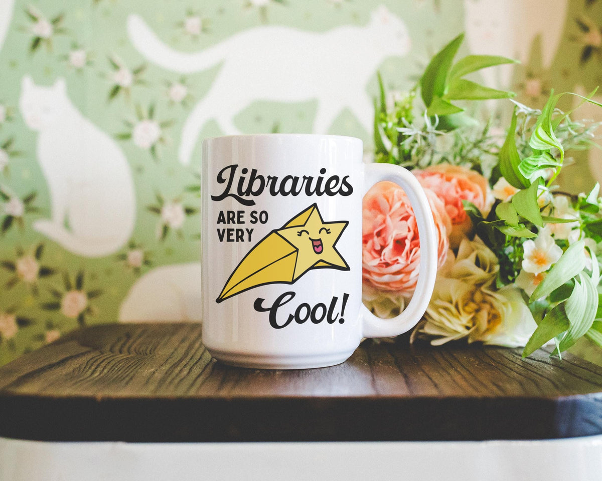 Cute Librarian Coffee Mug Adorable Y2K Aesthetic Funny Library Mug for Bookworm Who Loves Pastel Colors Cute Bookish Reading Teacher Gift Graphic Tee – Soft Feel · Must-Have Style