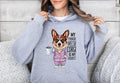 Funny Dog Therapist Unisex Hoodie Cute Pembroke Welsh Corgi Drinking Coffee Cozy and Comfy Hoodie Gift for Dog Lovers Unique Hoodie Hoodie – Bold Style · High-Quality Print