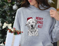 Xmas Hoodie Golden Retriever Dog Santa Hat Merry Xmas All Fun Xmas Jumper Day Perfect Gift Christmas Sweater Unisex Holiday Festive Wear Hoodie – Soft Feel · High-Quality Print