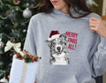 Xmas hoodie Australian Shepherd dog in red Santa hat saying Merry Xmas All perfect for xmas jumper day cozy and fun holiday gift Hoodie – Easygoing Wear · Top Pick For Any Outfit