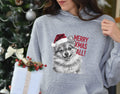 Xmas Hoodie Pomeranian Dog Wearing Red Santa Hat Merry Xmas All Festive Holiday Hoodies Christmas Jumper Day Cute Pet Sweater Hoodie – Feel-Good Design · High-Quality Print