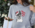 Xmas Hoodie Akita Dog Wearing Santa Hat Merry Xmas All Statement Perfect for Xmas Jumper Day Festive Holiday Sweater Dog Lovers Gift Hoodie – Soft Feel · High-Quality Print