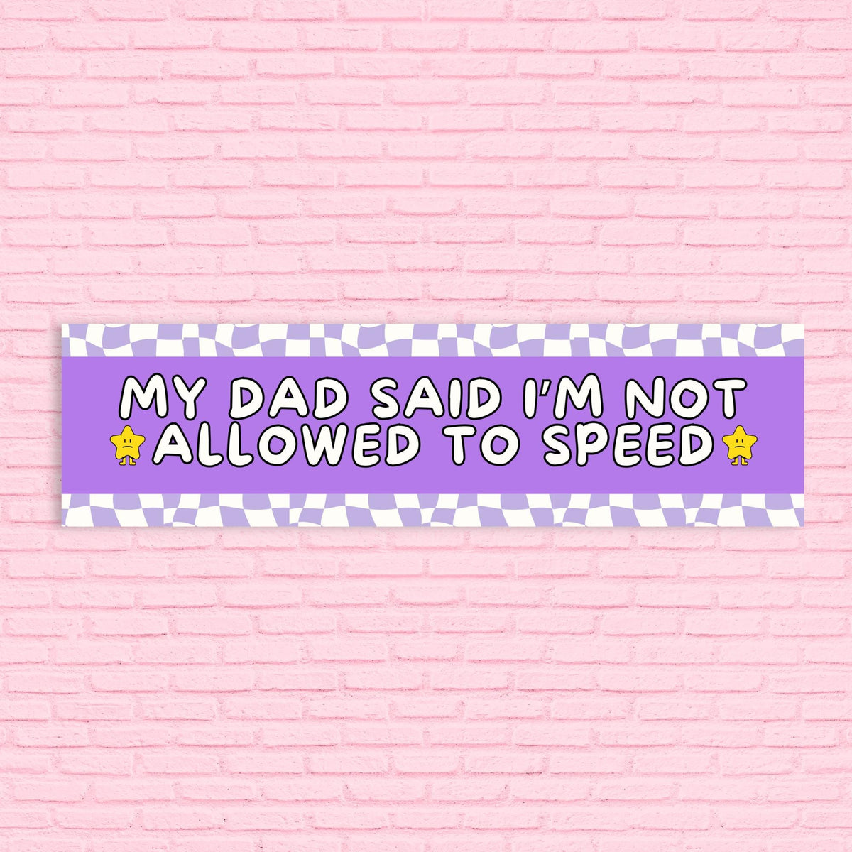 Funny Sixteenth Birthday Gift From Dad for New Driver Silly Y2K Aesthetic Gen Z Sticker for Anxious Driver Slow Driver Bumper Sticker Graphic Tee – Bold Style · Great Gift For Fans