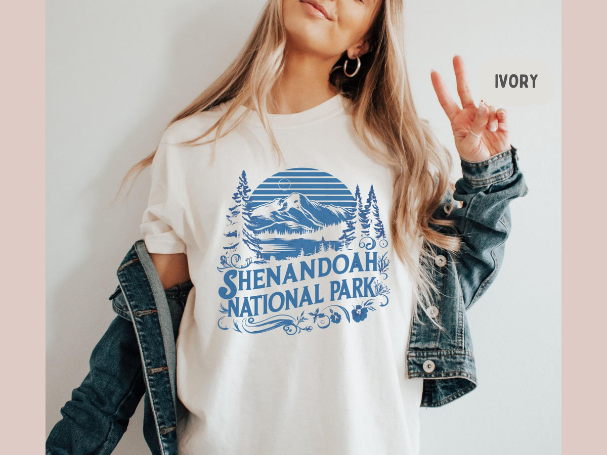 Shenandoah National Park Comfort Colors Shirt Retro Virginia Shirt Hiking tee Shenandoah Family Trip Shenandoah Park gift Virginia Souvenir Graphic Tee – Feel-Good Design · Must-Have Style