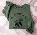 West Virginia Black Bear Crewneck Sweatshirt Gift Mountain State Pullover Sweatshirt – Fan Favorite · Great Gift For Fans