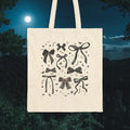 Cute Gothic Halloween Tote Bag for Spooky Sister Who Loves Bows Boho Halloween Goblincore Tote Bag Butterfly Lover Tote Witchy Vibes Tote Bag – Feel-Good Design · Trending Graphic Apparel