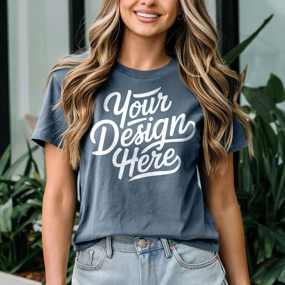 Slate Bella Canvas 3001 Mockup T shirt Mockup 3001 Bella Canvas Shirt Model Mockup TShirt Mockup Slate Blue Bella Canvas T Shirt Mockup Graphic Tee – Easygoing Wear · Trending Graphic Apparel