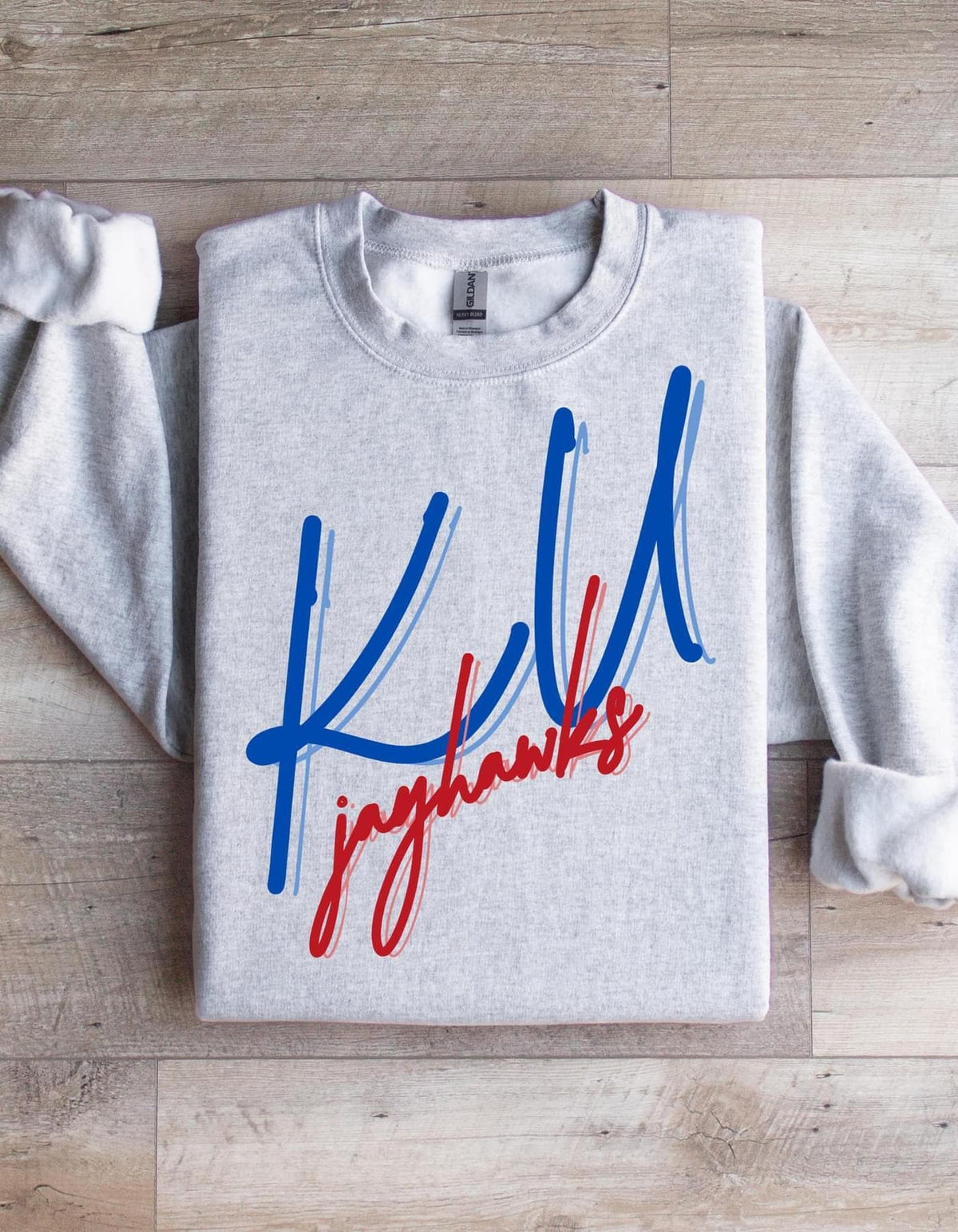 KU Jayhawks Crewneck Graphic Tee – Fan Favorite · Great Gift For Fans