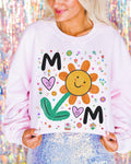 Adorable Mom Tee Sweatshirt Cute Y2K Aesthetic and Hearts New Mama Gift Toddler Mom or Kindergarten Mom Shirt Silly Doodle Mama Shirt Sweatshirt – Easygoing Wear · High-Quality Print