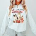 Meowy Catmas Christmas Sweatshirt Funny Cats Sweater Cat Mom Kitty gift shirtCrewneck Sweater Christmas gift for Mom Christmas Sweatshirt – Soft Feel · Trending Graphic Apparel