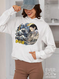 Dream Wave Hoodie Japanese Girl Hoody Dreaming Sweatshirt Tattoo Beach Sweater Sea Ocean Jumper Urban Streetwear Hooded Graphic Tee Hoodie – Everyday Comfort · Must-Have Style