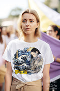 Dream Wave Shirt Japanese Girl Tshirt Tattoo Graphic Tee Japan Beach T Shirt Dreaming Streetwear Ocean Sea Clothing Urban Street Wear Graphic Tee – Soft Feel · Perfect For Daily Wear