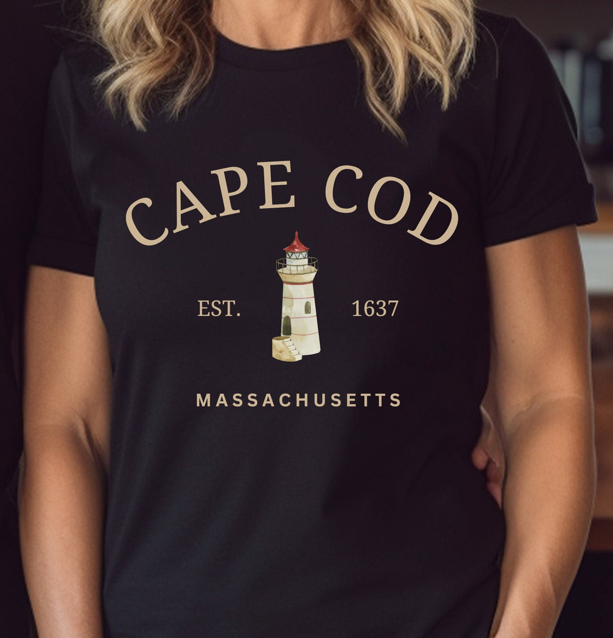 Cape Cod Massachusetts Lighthouse Beach Tshirt Tee Gift Graphic Tee – Soft Feel · Trending Graphic Apparel
