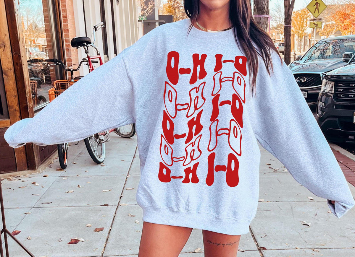 Retro Ohio Football Crewneck Aesthetic Sweatshirt Trendy Ohio State Football Clothing Game Day Sweater Ohio State Shirt OH Shirt Gift Her Sweatshirt – Soft Feel · Must-Have Style