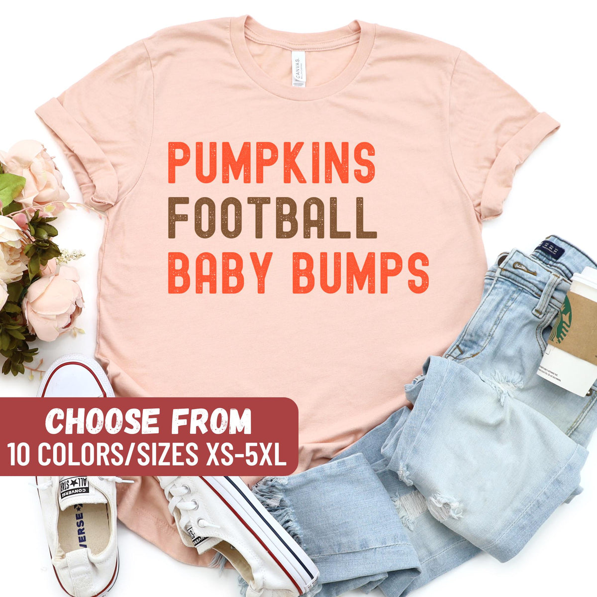 Fall Pregnancy Announcement Shirts Pregnancy Reveal Shirts Thanksgiving Baby Announcement Shirt Halloween Baby Announcement Shirts Graphic Tee – Feel-Good Design · Great Gift For Fans