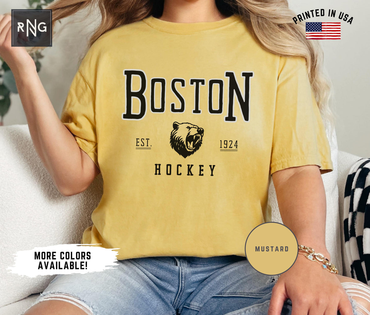 Boston Hockey Shirt Bruin Hockey Gameday Shirt Boston Hockey Apparel Bruin Sports Apparel Retro Bruin Hockey Gift Bruin Hockey Fan Graphic Tee – Everyday Comfort · High-Quality Print