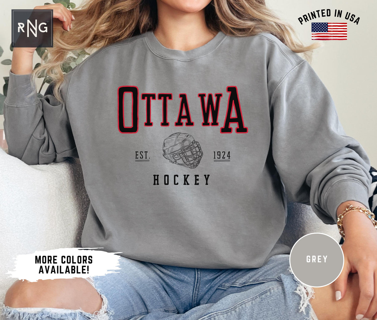 Ottawa Hockey Shirt Senator Hockey Sweatshirt Ottawa Hockey Crewneck Ottawa Sports Fan Apparel Senator Fan Gift Idea Hockey Mom Sweatshirt – Fan Favorite · Trending Graphic Apparel
