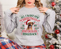 Xmas Sweater Christmas Sweatshirt Festive Sweater For Dog Lover All I Want For Christmas Is My Rhodesian Ridgeback Sweatshirt – Warm & Stylish · Trending Graphic Apparel