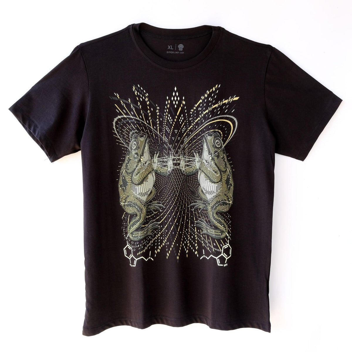 Glowing Bufo Alvarius Psy Trance Shirt UV Active Goa Festival Psychedelic Tribal Shirt Men Screenprinted Art T Shirt DMT Toad Art Graphic Tee – Easygoing Wear · Great Gift For Fans