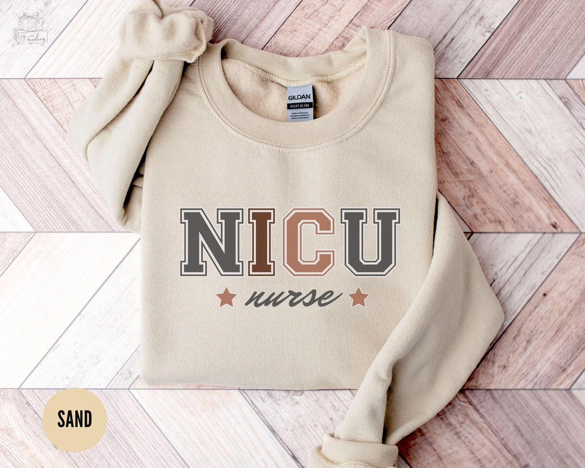 NICU RN Sweatshirt Neonatal Nurse Retirement Gift Icu Sweater Nurse Practitioner Crewneck Nursing School Graduation Shirt Sweatshirt – Cozy Vibes · Perfect For Daily Wear