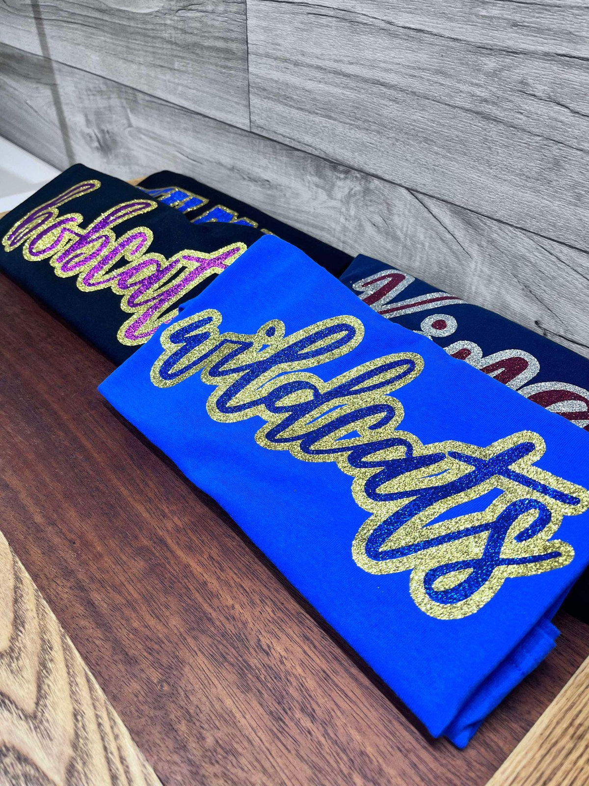 Glitter Wildcats T Shirt Made with Real Glitter Choose Your Glitter Color Perfect for Sports Moms Customize with Any Team Name Graphic Tee – Premium Graphic · Must-Have Style