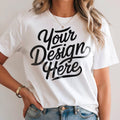 White T Shirt Mockup Female T shirt Mockup Shirt Model Mockup T Shirt Mockup Boho White T Shirt Mockup White Cotton Short Sleeve T Shirt Graphic Tee – Feel-Good Design · Must-Have Style