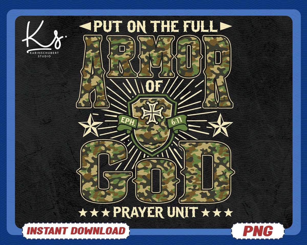 Put on The Full Armor of God Png Bible Verse Ephesians Man Of God Png Ephesians 6 Christian Jesus Shirt Png God Mother Gift Ministry Graphic Tee – Soft Feel · High-Quality Print