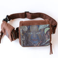 Festival Belt Pouch Psychedelic Stoners Gift Hip Bag Fanny Pack Brown Canvas Belt Pouch Burning Man Belt With Pockets Ayahuasca UV Print Tote Bag – Bold Style · Top Pick For Any Outfit
