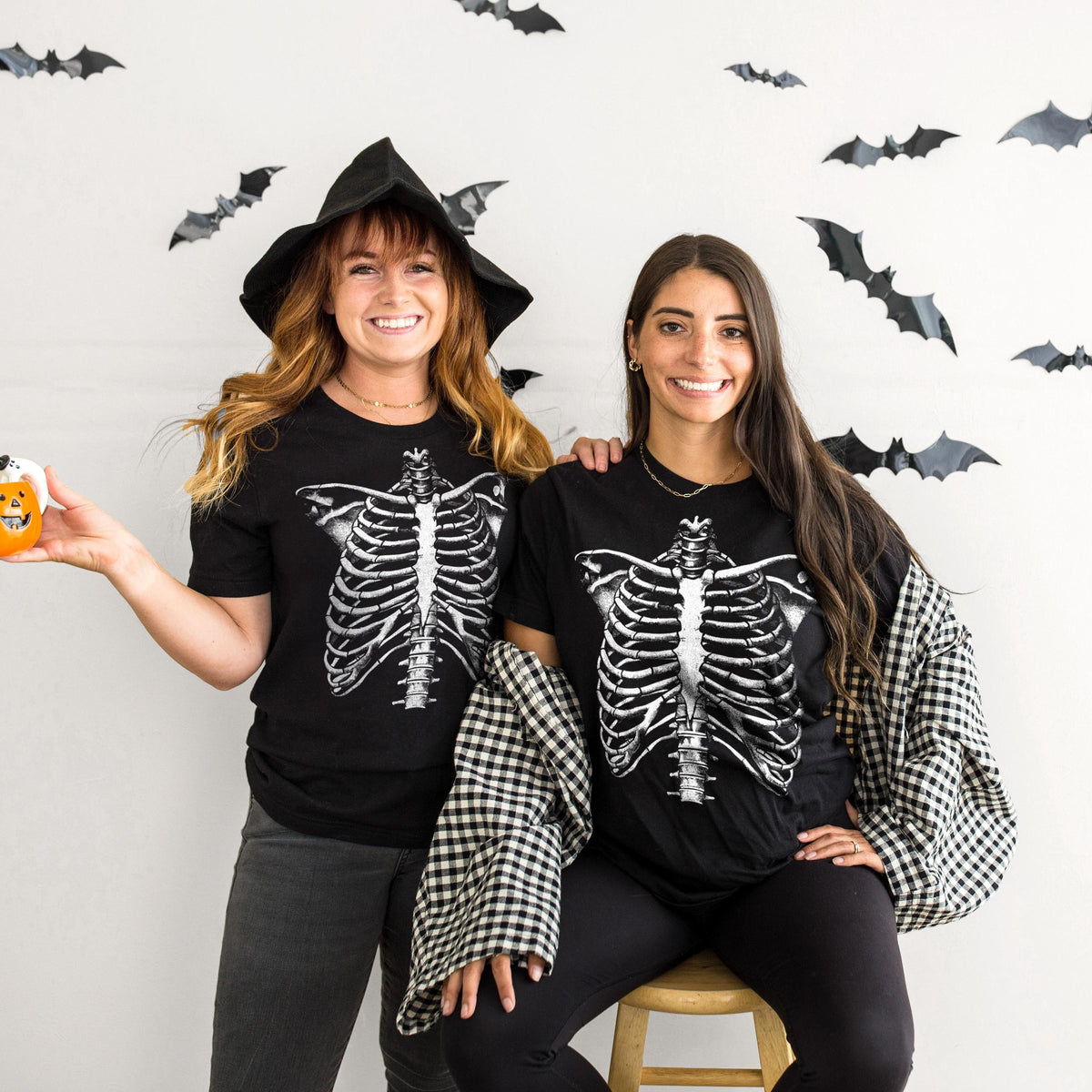 Matching Family Halloween Shirts Matching Couples Skeleton TShirt Halloween Party Matching Shirts Graphic Tee – Soft Feel · Must-Have Style