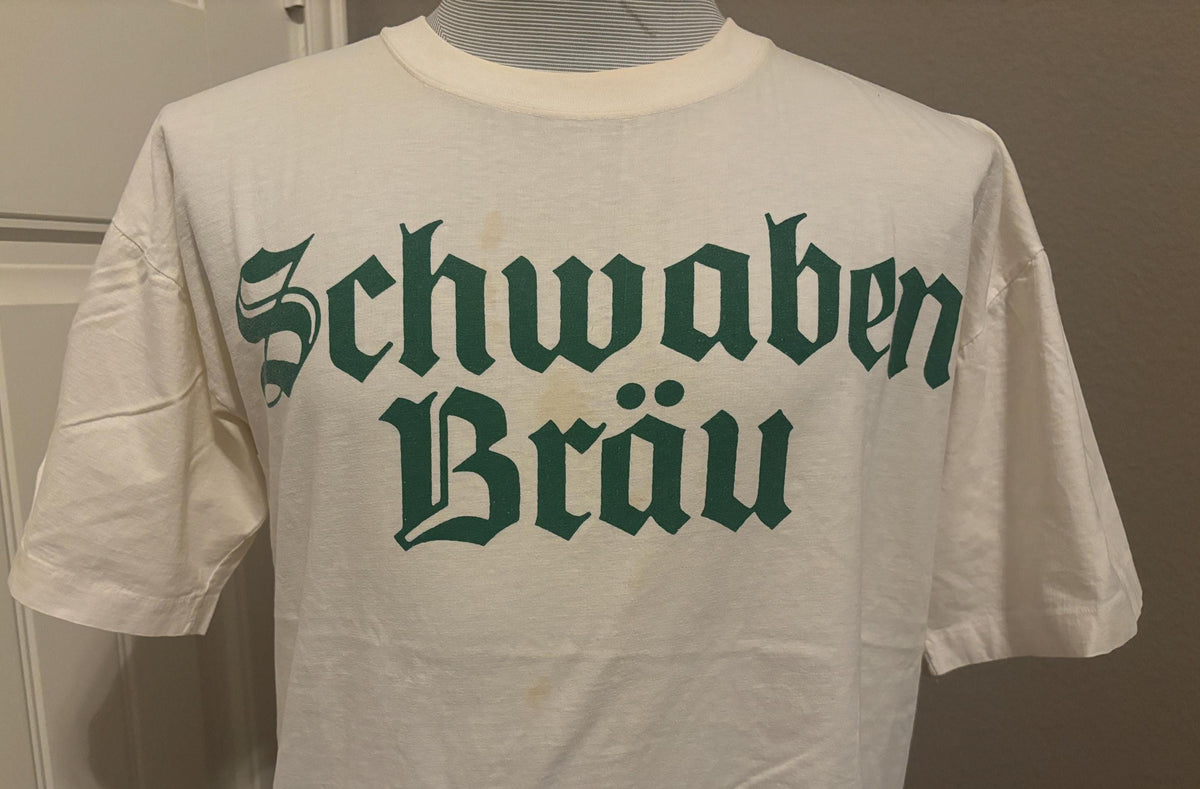 Vintage 9039s Schwaben Bru Beer Alcohol T shirt L Graphic Tee – Warm & Stylish · Top Pick For Any Outfit