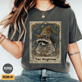 Funny Raccoon Shirt The Magician Tarot Card Tshirt Raccoon Lover Gift Witchy Stuff Graphic Animal Tee Unique Racoon Wizard Tarot Tee Graphic Tee – Everyday Comfort · Perfect For Daily Wear