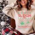 Sleigh The Patriarchy Sweatshirt Feminist Ugly Christmas Sweater Holiday Feminism Feminist Gift Christmas Pro choice Shirt Feminist Sweater Sweatshirt – Everyday Comfort · Must-Have Style