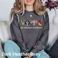 Vote Sweatshirt Election Sweater Reproductive Rights Shirt Womens Rights Political Sweater Vote Like Your Rights Depend On It Sweater Sweatshirt – Everyday Comfort · Trending Graphic Apparel