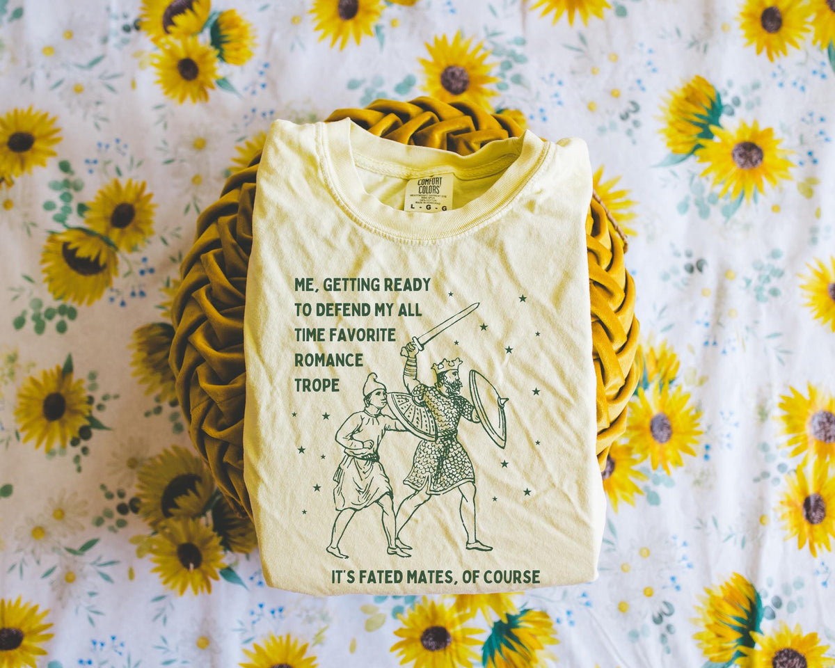 Funny Romantasy Reader Tee Shirt for Bookworm Who Loves Fated Mates Romance Tropes Silly Book Lover TShirt for Fantasy Romance Reader Graphic Tee – Bold Style · Must-Have Style
