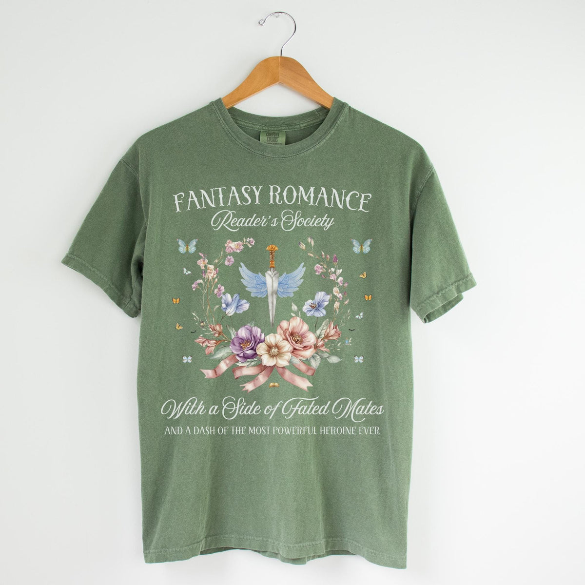 Fantasy Romance Reader Tee Shirt for Bookworm Who Loves Romantasy Romance Novels and Books with Dragons Cute Bookish TShirt for Reader Graphic Tee – Easygoing Wear · Perfect For Daily Wear