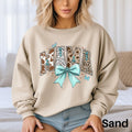 Western Coquette Mama Sweatshirt Girly Mom Gift Western Fall Shirt Cowhide Pumpkin Shirt Thanksgiving Shirt Fall Coquette Bow Sweater Sweatshirt – Soft Feel · Must-Have Style