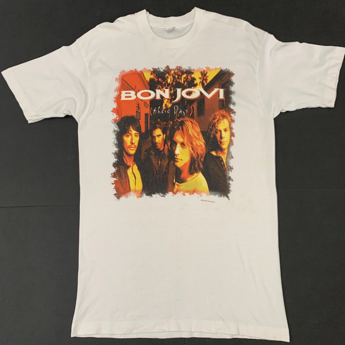 Vintage 90s Bon Jovi These Days Japan Tour Rock Bnd T Shirt Large Graphic Tee – Warm & Stylish · Perfect For Daily Wear