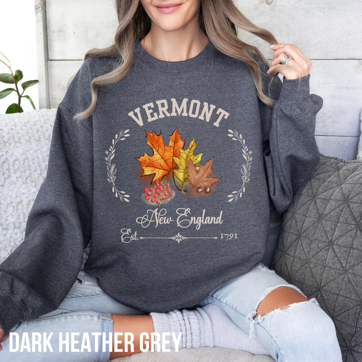 Vermont Sweatshirt Leaf Peeping Sweater Vermont Vacation Shirt New England Shirt Vermont Souvenir Cute Fall Shirt Falling Leaves Sweatshirt – Cozy Vibes · Great Gift For Fans