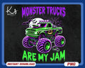 Monster Trucks Are My Jam Png Toddler Monster Truck Png Boy Truck Png Kids Shirt Design Birthday Party Png Big Truck Png Halloween Png Graphic Tee – Bold Style · Must-Have Style