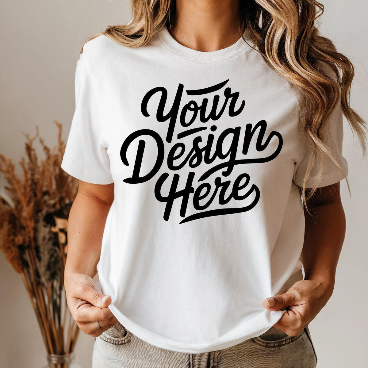 Bella Canvas White 3001 Mockup Boho Shirt Mockup 3001 Bella Canvas Shirt Model Mockup T Shirt Mockup Bella Canvas T Shirt Shirt Mockup Graphic Tee – Aesthetic Look · High-Quality Print