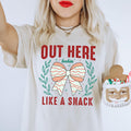 Out Here Looking Like a Snack Tee Cute Christmas Tee Womens Christmas Tshirt Christmas Tshirt Holiday Party Shirt Graphic Tee – Warm & Stylish · Must-Have Style