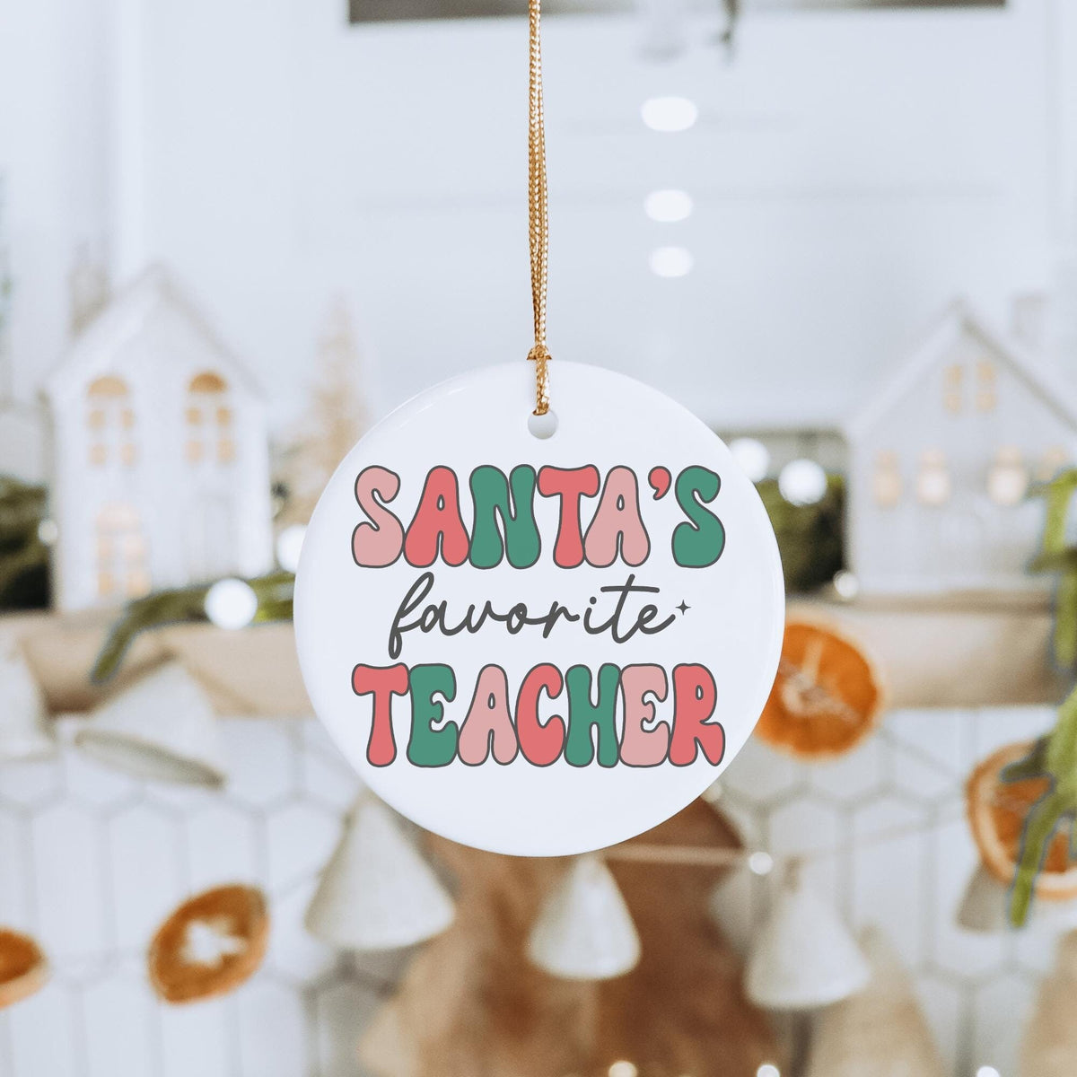 Santas Favorite Teacher Ornament Teacher Christmas Ornament Teacher Christmas Teacher Ornament Christmas Teacher Gift Graphic Tee – Fan Favorite · Trending Graphic Apparel