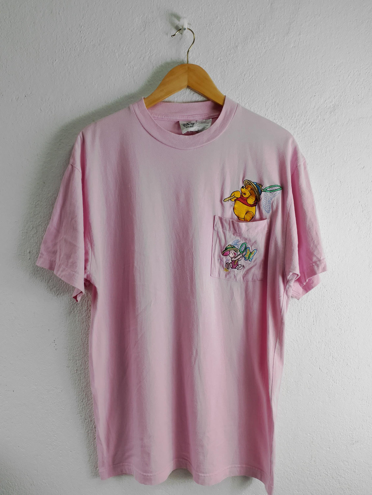 Vintage Winnie Pooh pocket tee Large Graphic Tee – Aesthetic Look · Perfect For Daily Wear