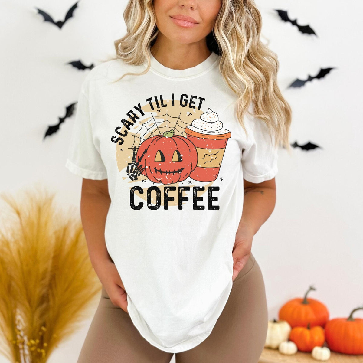 Scary Coffee Shirt Funny Coffee Halloween Tee Coffee Lover Shirt Coffee Shirt Halloween Coffee Graphic Tee – Feel-Good Design · Great Gift For Fans