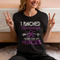 I Punched Fibromyalgia in the Muscles Shirt Fibromyalgia Survivor T Shirt Chronic Pain Tee Fibromyalgia Tees Fibromyalgia Support Shirt Graphic Tee – Bold Style · Perfect For Daily Wear
